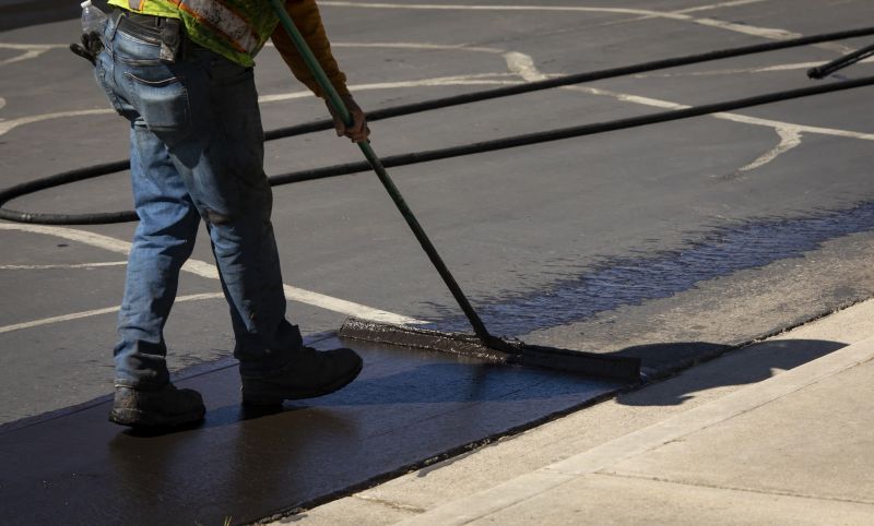 Blacktop Sealcoating detail